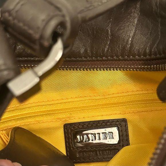 Danier Brown Luxury Leather Underarm Handbag approx 13”x8” - Picture 4 of 10